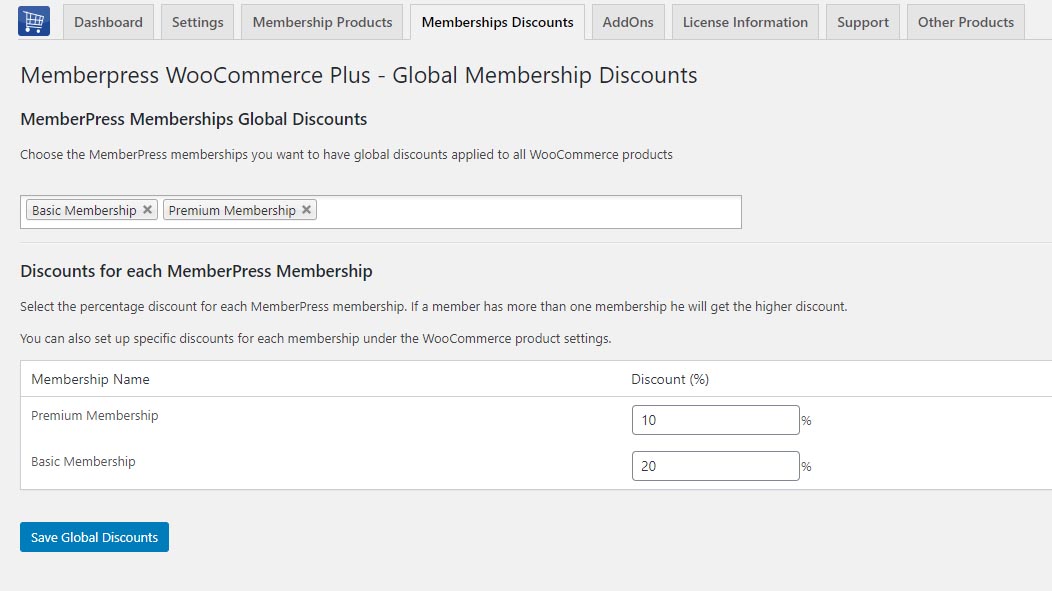 Memberpress WooCommerce Plus - Global MemberPress Memberships Discounts: Memberpress WooCommerce Plus - Global MemberPress Memberships Discounts: